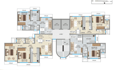 Project Image of 365.0 - 694.0 Sq.ft 1 BHK Apartment for buy in DP Star Trinetra