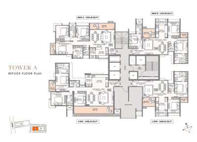 Project Image of 1235.6 - 1793.82 Sq.ft 3 BHK Apartment for buy in Austin Aurus
