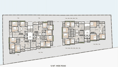 Project Image of 1665.0 - 2565.0 Sq.ft 3 BHK Apartment for buy in Shri Parshva Uday