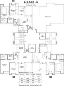 Project Image of 1100 Sq.ft 3 BHK Apartment / Flat for sale in Rahatani for Rs. 12500000