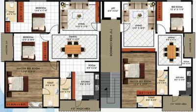 Project Image of 1267.0 - 1685.0 Sq.ft 2 BHK Apartment for buy in Fuerzaa Sahasraa B6