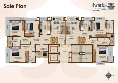Project Image of 0.0 - 636.58 Sq.ft 2 BHK Apartment for buy in Heritage Dwarka Kunj CHSL