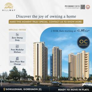 Project Image of 618.0 - 767.0 Sq.ft 2 BHK Apartment for buy in Avant Hillway