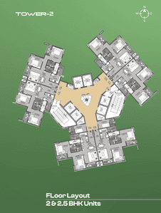 Project Image of 1382.0 - 2171.0 Sq.ft 2 BHK Apartment for buy in Vumee Amrapalli