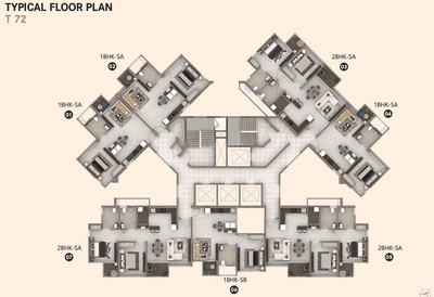 Project Image of 518.39 - 831.3 Sq.ft 1 BHK Apartment for buy in Amanora Arbano Towers 71 And 72