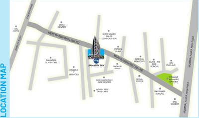Project Image of 1119.0 - 1376.0 Sq.ft 2 BHK Apartment for buy in Vraj Samarth Sky