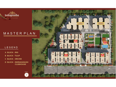 Project Image of 1456.0 - 2049.0 Sq.ft 2 BHK Apartment for buy in SVC Indraprastha Phase1