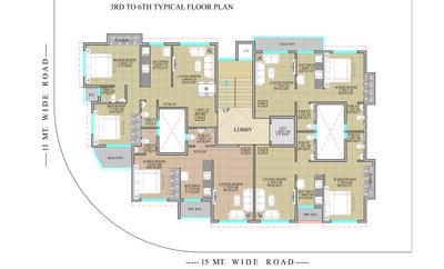 Project Image of 678.0 - 962.0 Sq.ft 1 BHK Apartment for buy in Jagruti Meera Residency