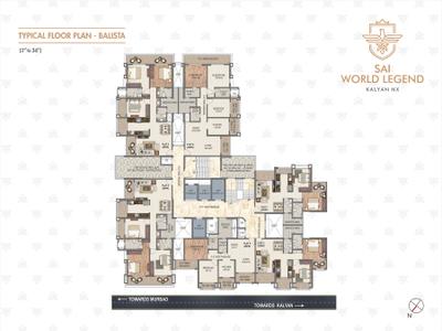 Project Image of 733.56 - 2250.0 Sq.ft 2 BHK Apartment for buy in Paradise Sai World Legend