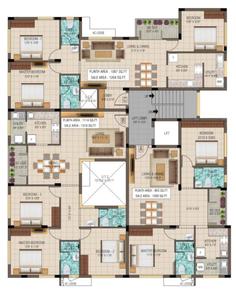 Project Image of 1264.0 - 1319.0 Sq.ft 3 BHK Apartment for buy in Geeyam Madhava