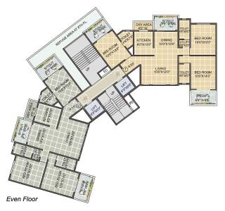 Project Image of 983.0 - 2400.0 Sq.ft 3 BHK Apartment for buy in Anmol City One