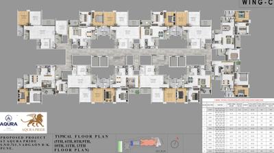 Project Image of 540.0 - 1373.0 Sq.ft 2 BHK Apartment for buy in Aqura Pride A B And C Wing