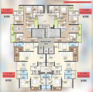 Project Image of 1257.44 - 1706.19 Sq.ft 3.5 BHK Apartment for buy in Goel Ganga Platinum B Building B