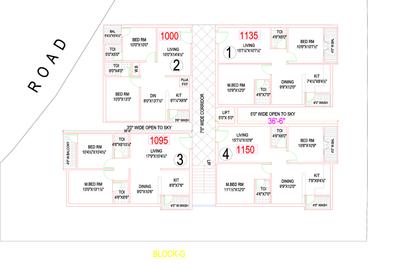 Project Image of 1000.0 - 1820.0 Sq.ft 2 BHK Apartment for buy in Golden Seven Hills