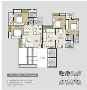 Project Image of 1168 Sq.ft 2 BHK Apartment / Flat for sale in New Althan for Rs. 6500000