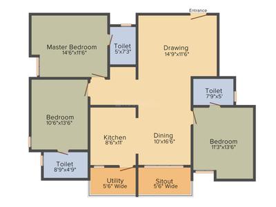 Project Image of 1270.0 - 1770.0 Sq.ft 2 BHK Apartment for buy in Value Valueprop Prime Vivanne