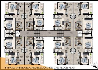 Project Image of 1151.74 - 2045.14 Sq.ft 2 BHK Apartment for buy in Ferns Residency