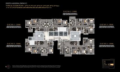 Project Image of 768.0 - 1191.0 Sq.ft 2 BHK Apartment for buy in Dosti Eastern Bay