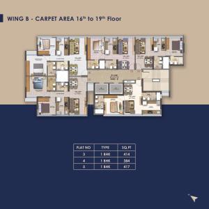 Project Image of 384.0 - 1242.0 Sq.ft 1 BHK Apartment for buy in Pranami Bliss
