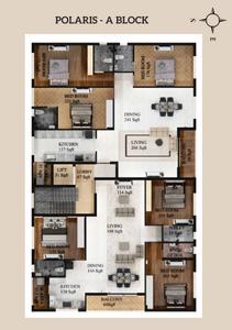 Project Image of 1794.0 - 2029.0 Sq.ft 3 BHK Apartment for buy in Oblong Polaris And Capella