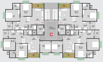 Project Image of 601.0 - 700.0 Sq.ft 2 BHK Apartment for buy in Chetak Radhe Govind Phase 1