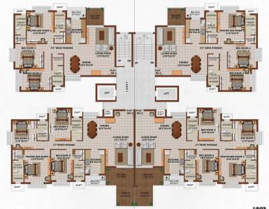 Project Image of 1307.0 - 3136.0 Sq.ft 2 BHK Apartment for buy in Pranami Santushti