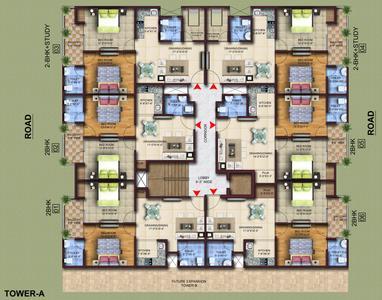 NCR Lotus Tower Garden City Cluster Plan 1