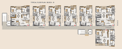 Project Image of 722.25 - 1305.0 Sq.ft 2 BHK Apartment for buy in Meenazi Elite