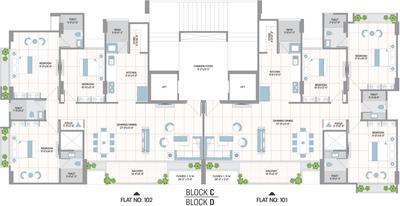 Project Image of 1280.69 - 2025.66 Sq.ft 3 BHK Apartment for buy in Radhe Homes 42 Parkview