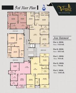 Project Image of 784.0 - 1560.0 Sq.ft 2 BHK Apartment for buy in Venus Enclave