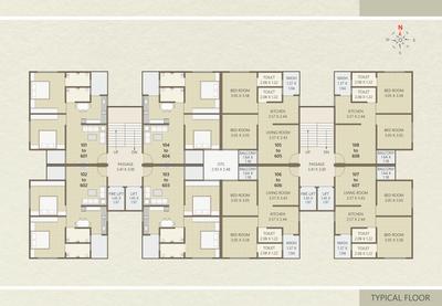 Project Image of 477.06 - 566.29 Sq.ft 2 BHK Apartment for buy in Swastik Radhey Heights