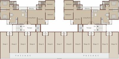 Project Image of 710.0 - 970.0 Sq.ft 2 BHK Apartment for buy in Nirav Madhav Resi Cum Plaza Phase 2