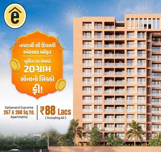 Project Image of 2403.0 - 2412.0 Sq.ft 3 BHK Apartment for buy in Sahajanand Supreme