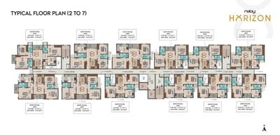 Project Image of 933.0 - 1378.0 Sq.ft 2 BHK Apartment for buy in Ruby Horizon