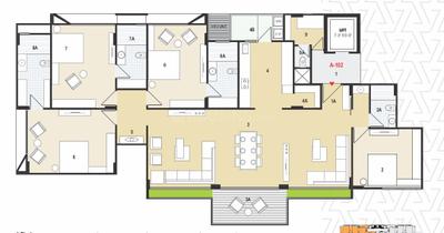 Project Image of 4400 Sq.ft 4 BHK Apartment / Flat for sale in Bodakdev for Rs. 47500000