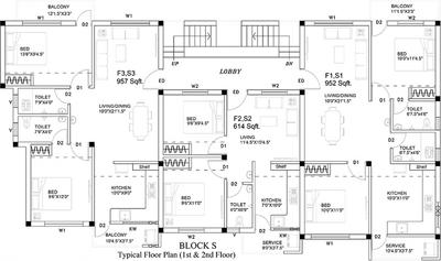 Project Image of 679.0 - 1153.0 Sq.ft 2 BHK Apartment for buy in Ruby Star City