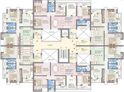 Project Image of 1074.0 - 1275.0 Sq.ft 2 BHK Apartment for buy in Maharshee Mrunal Apartments 2