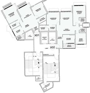 Project Image of 985 Sq.ft 3 BHK Apartment / Flat for sale in Bandra East for Rs. 58100000