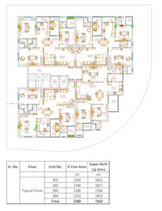 Project Image of 1764.0 - 1853.0 Sq.ft 3 BHK Apartment for buy in Shri Vidhata