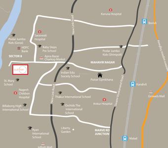 Project Image of 663.0 - 961.0 Sq.ft 2 BHK Apartment for buy in Dhaval Sunrise Charkop