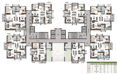 Project Image of 1243.0 - 2257.0 Sq.ft 2 BHK Apartment for buy in Aparna Zenon