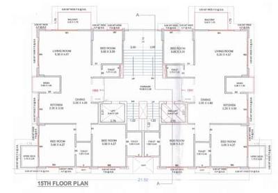 Project Image of 1134.62 - 2045.25 Sq.ft 3 BHK Apartment for buy in Siddhi Vinayak Divine Rivera