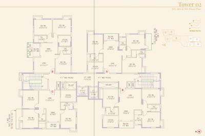 Project Image of 1252.21 - 2235.47 Sq.ft 3 BHK Apartment for buy in Shree Miraya