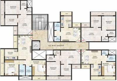 Project Image of 268.0 - 619.0 Sq.ft 1 RK Apartment for buy in Bright Florance Town