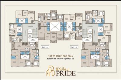 Project Image of 349.4 - 568.98 Sq.ft 1 BHK Apartment for buy in Shree Balaji Pride Building No 01