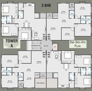 Project Image of 0.0 - 730.0 Sq.ft 2 BHK Apartment for buy in Satyam Shree Kunj Residency