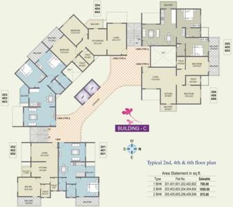 Project Image of 580.0 - 1050.0 Sq.ft 1 BHK Apartment for buy in Sai Sarowar 