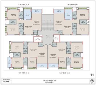 Project Image of 1163.36 - 1286.83 Sq.ft 2 BHK Apartment for buy in Raj Laxmi Vivaan Residency