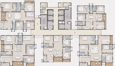 Project Image of 3765.0 - 4205.0 Sq.ft 4 BHK Apartment for buy in R ONE Diamond Towers