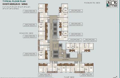 Project Image of 292.0 - 431.0 Sq.ft 1 RK Apartment for buy in Dosti West County Dosti Nest Phase 1